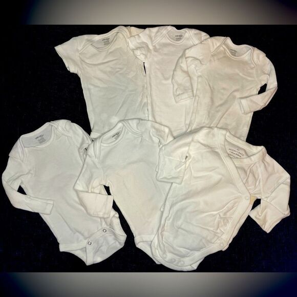 Plain White Baby Onesies Bundle 3 - Picture 1 of 16